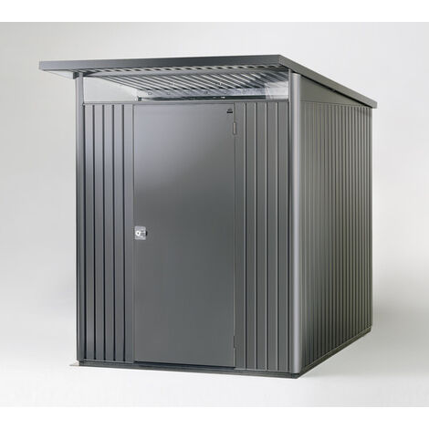 CASETA METALICA BIOHORT JARDIN AVANTGARDE ECO A2 COLOR GRIS OSCURO DOBLE PUERTA (1/5)