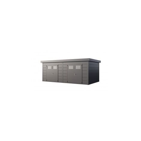 CASETA METALICA JARDIN NOVO HABITAT NH12 DOBLE ANTRACITA