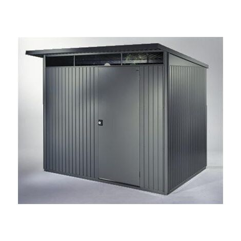 CASETA METALICA BIOHORT JARDIN AVANTGARDE ECO A2 COLOR GRIS OSCURO (1/5)