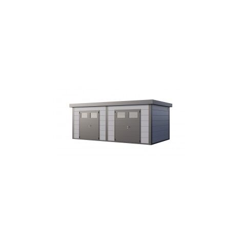 CASETA METALICA JARDIN NOVO HABITAT NH12 DOBLE GRIS (1/5)