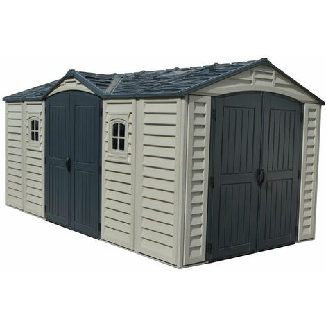 CASETA COBERTIZO PVC JARDIN APEX PRO PLUS 10.5 X 8 DURAMAX