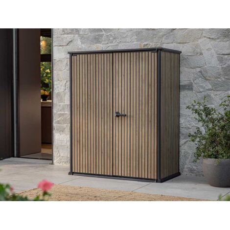 ARMARIO RESINA JARDIN SIGNATURE VERTICAL ALTO KETER MARRON