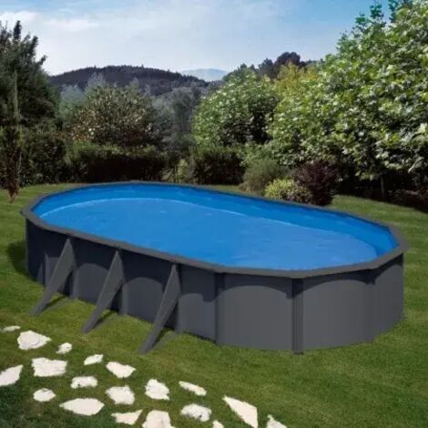 PISCINA GRE KITPROV7388GY PISCINAS GRE OVALADA ANTRACITA