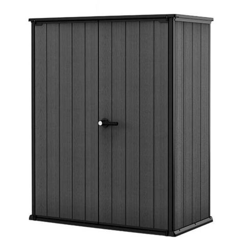 ARMARIO RESINA JARDIN CORTINA VERTICAL ALTO KETER GRIS