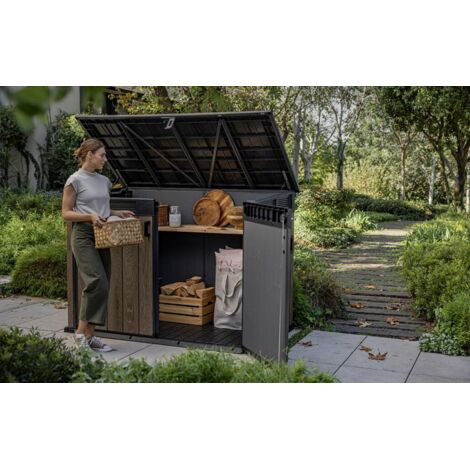COFRE BAUL ARCON RESINA CASETA KETER JARDIN HORIZONTAL SIGNATURE MARRON 2020 L