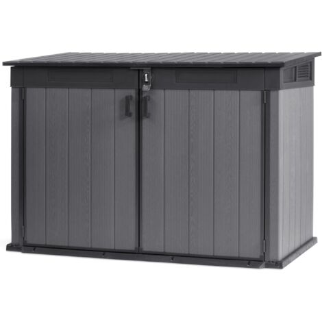 COFRE BAUL ARCON CASETA RESINA KETER JARDIN CORTINA MEGA 2020 L GRIS