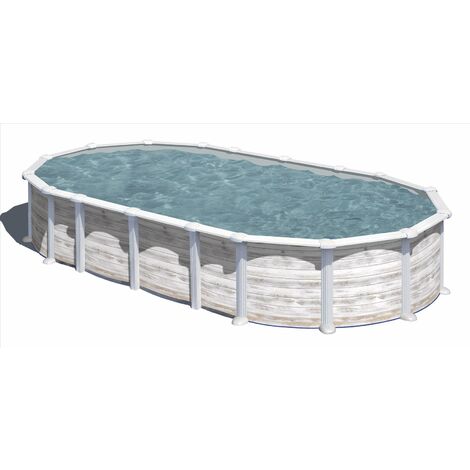 PISCINA GRE DESMONTABLE ISLANDIA 610X375X132 CMTS ASPECTO NORDICO