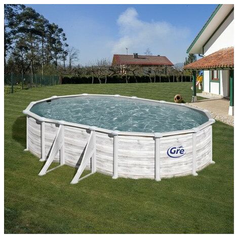 PISCINA GRE DESMONTABLE GROENLANDIA 610X375X132 CMTS ASPECTO NORDICO