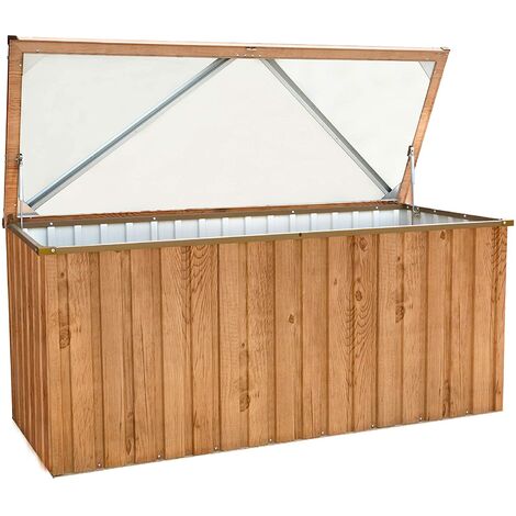 COFRE BAUL ARCON METALICO JARDIN 1,7 MARRON 770 LTS DURAMAX