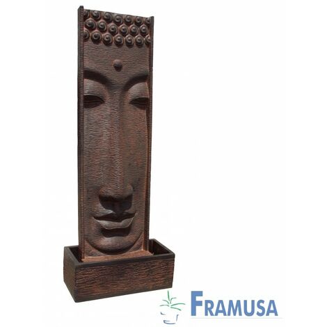 FUENTE DE PIEDRA ARTIFICIAL BUDA SUSTRA OXIDO Y CENIZA