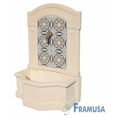 FUENTE DE PIEDRA ARTIFICIAL MURAL DE PARED ARCADIA SNOW ARENA PARA JARDIN