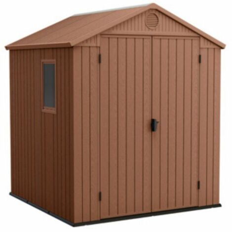 CASETA COBERTIZO RESINA JARDIN DARWIN 6X6 MARRON KETER