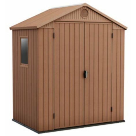CASETA COBERTIZO RESINA JARDIN DARWIN 6X4 MARRON KETER