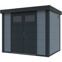 Caseta Metalica Jardin Novo Habitat Nh5 Gris Claro