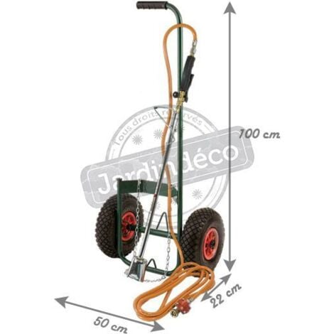Désherbeur thermique sur chariot