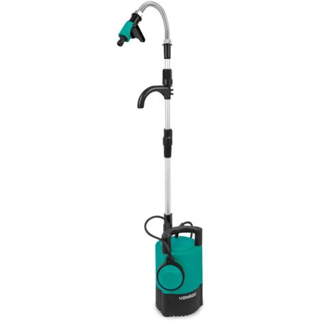 Vonroc – Pompe pour tonneau de pluie 400W – Débit 5200 l/h – Protection marche à sec – Raccord rapide universel – Pour eaux propres à légèrement troubles (1/3)