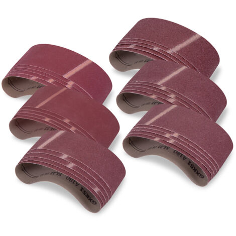VONROC Bandes abrasives Bandes abrasives - 75x457mm - 30 pièces - Convient à VONROC BS501AC (1/3)