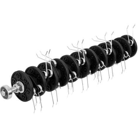 Rouleau aérateur 36 cm – Accessoire scarificateur pour entretien pelouse – Remplacement pour scarificateur/aérateur VONROC SA502AC