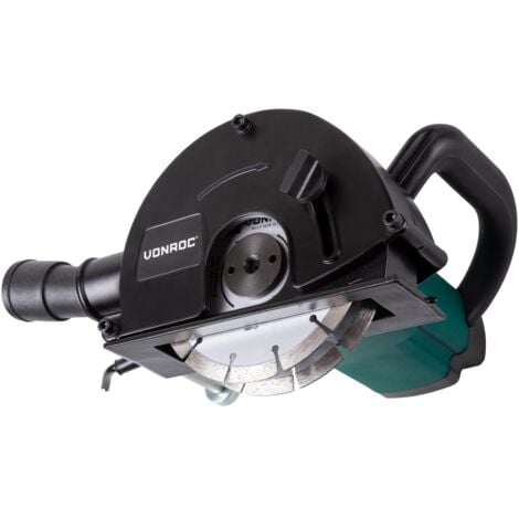 VONROC Rainureuse 1700W - 150 MM, 6 Disques Diamant - Poignée Souple, Conduits d'Eau - S2WC501AC
