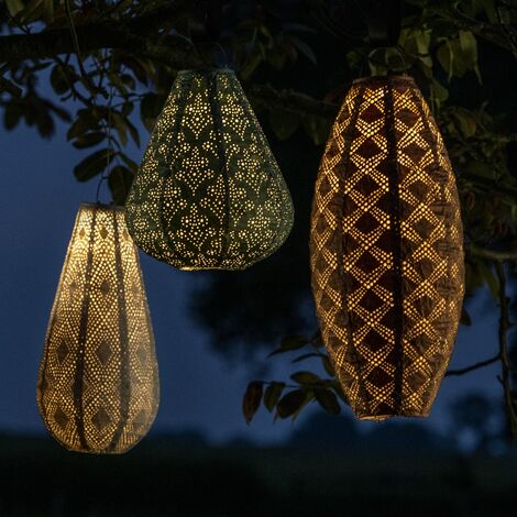 Lot De 4 Lanternes Solaires Extérieures - 30 LED, étanches IP44, Allumage Automatique, Pour Jardin/terrasse
