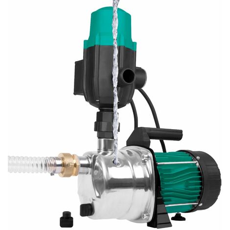 Pompe à Eau Automatique d'Arrosage VONROC 1000W, 3500l/h - 4,4 bar, Puissance Aspiration 8m - Protection contre le fonctionnement à sec - Pompe à Eau Électrique Acier Inoxydable - Pompe de Jardin