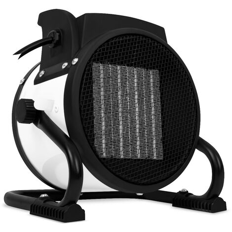 Vonroc – Radiateur soufflant électrique 2000W – 3 réglages – Ventilateur intégré – Chauffe jusqu'à 20m² – Élément céramique – Tension 220-240V