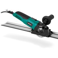 Vonroc – Mini scie circulaire plongeante 500W – Ø85mm – 3 lames pour bois, métal et pierre – Vitesse variable avec rail de guidage 100cm
