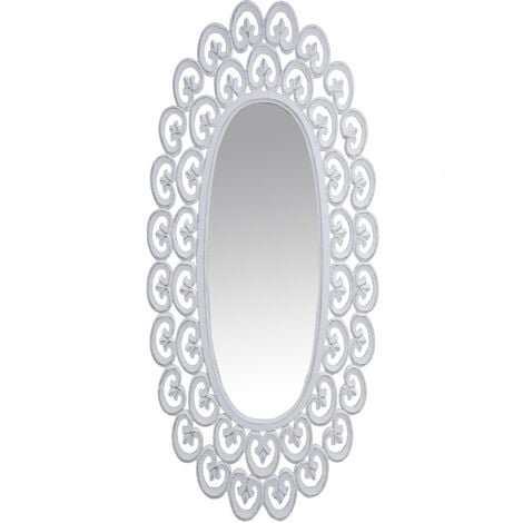 Specchio shabby 200x112x6 cm Made in Italy Specchio vintage da parete  specchio grande da parete Specchio da parete orizzontale - Biscottini -  Idee regalo
