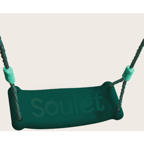 Siège balançoire vert réglable avec assise en plastique