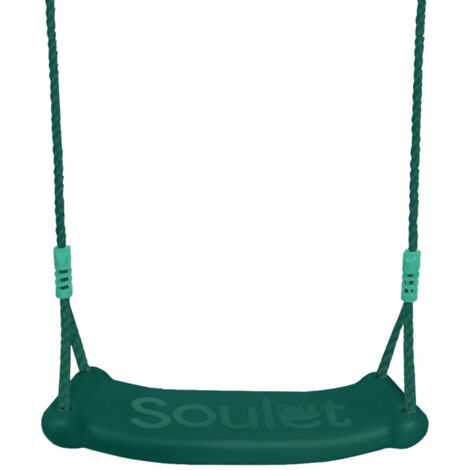 Siège balançoire vert réglable avec assise en plastique