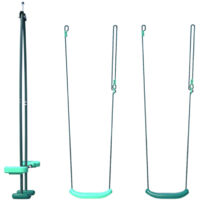 Pack 3 accessoires 2 balançoires et 1 face à face pour portique H222 cm