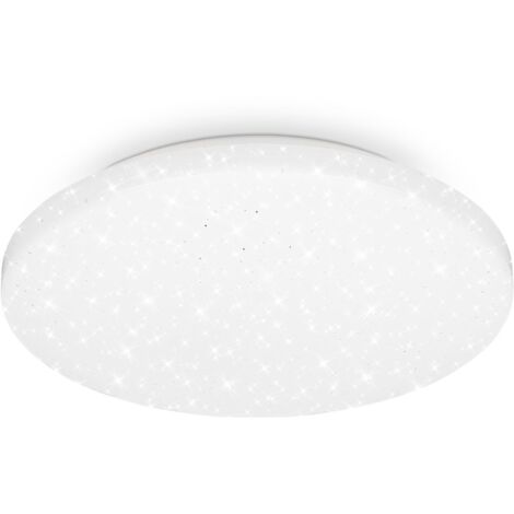 B.K.Licht Plafonnier LED Décor Étoilé - Lumière Blanche Neutre IP44 Pour Chambre Enfant Et Salle De Bain