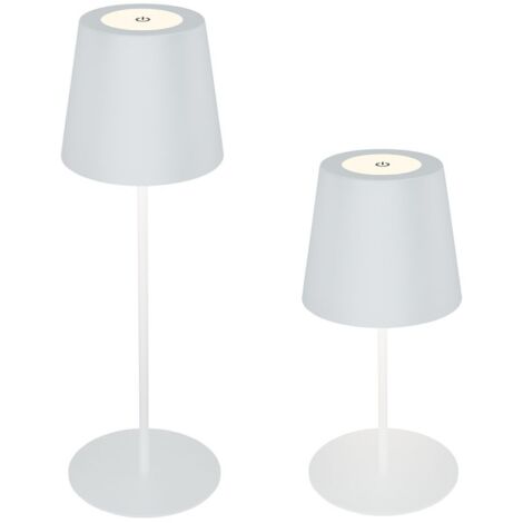 Lampe De Table LED Sans Fil BRILONER - Variateur Tactile, Batterie Rechargeable USB-C, IP44, 120 Lumens