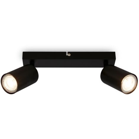 Briloner Plafonnier, orientable, on/off via interrupteur mural, noir, dimensions: 15,5x5,5x25,5 cm