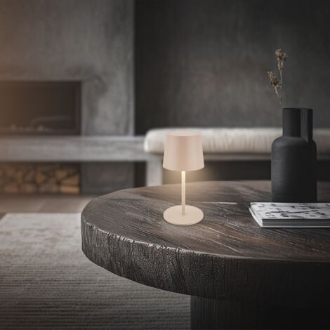 BRILONER - Lampe De Table LED Sans Fil, Lampe De Chevet à Intensité Variable Touch, Lampe De Bureau, Lampe De Lecture, Lampe De Table Extérieur & Intérieur, USB-C, Lampe De Camping