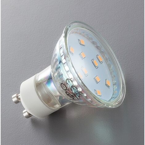 Ampoule LED spot avec culot standard GU10, conso. de 3W