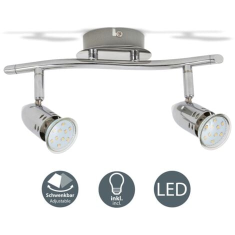 Plafonnier LED design 6W-12W luminaire plafond 230V spot plafond moderne GU10 chrome
