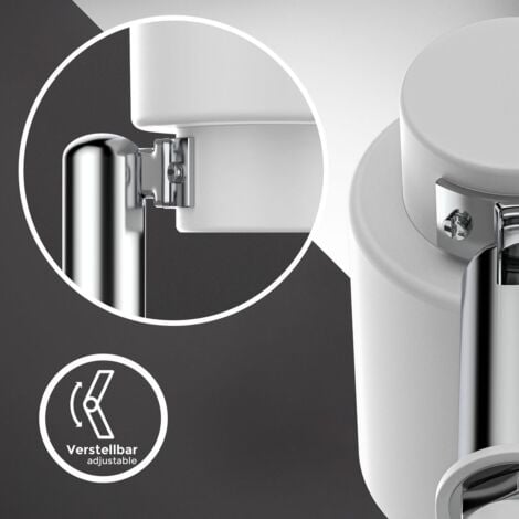 B.K.Licht - Lampe à pince LED - Lampe de table avec ampoule 5W GU10 - Lampe de lecture - blanc 14,6 cm