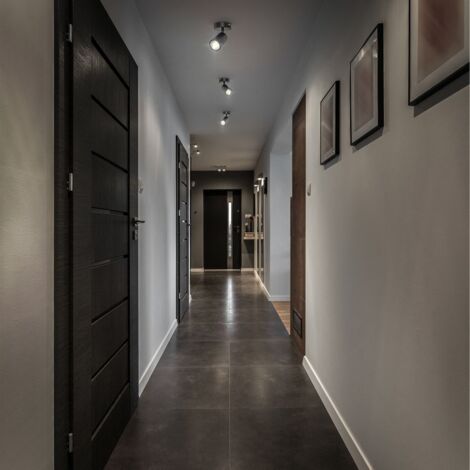 B.K.Licht I Spot plafond I pivotant I orientable I GU10 I noir-mat I livré sans ampoule