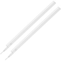 Lot de 2 réglettes LED sous meuble longueur 31,3 cm blanc 4 W 400 lm lumière neutre 4000 K avec interrupteur et kit de montage lampe cuisine placard atelier