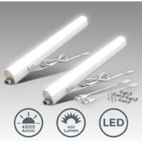 B.K.Licht réglette LED pour cuisine et atelier, platine LED 8W