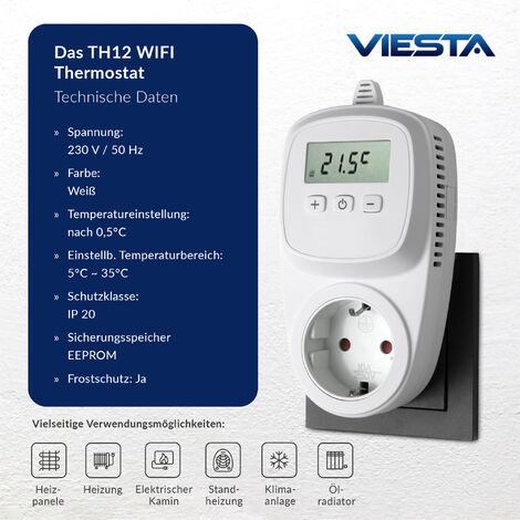 thermostat sans fil de chaudière de gaz de 50Hz Digital rf 0,5 degrés pour  le