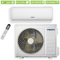 VIESTA 09SE Climatiseur split conditionneur d'air split 9000 BTU 2,6kW R32 A++ Wifi prêt, télécommande