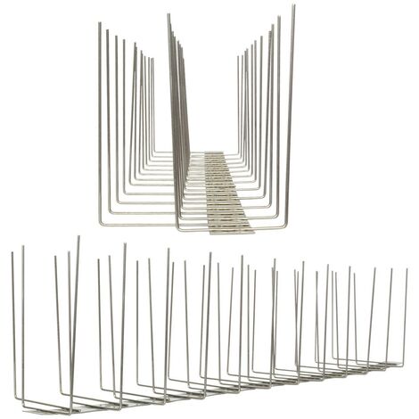 3 metri (6 x 0,5 m) Dissuasori di picchi anti-piccione V2A-Titan con base