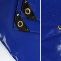 Lona de protección NEMAXX PLA36 Premium 300 x 600 cm; azul con ojales, PVC de 650 g/m², cubierta, lona de protección. Impermeable y a prueba de desgarros, 18m²