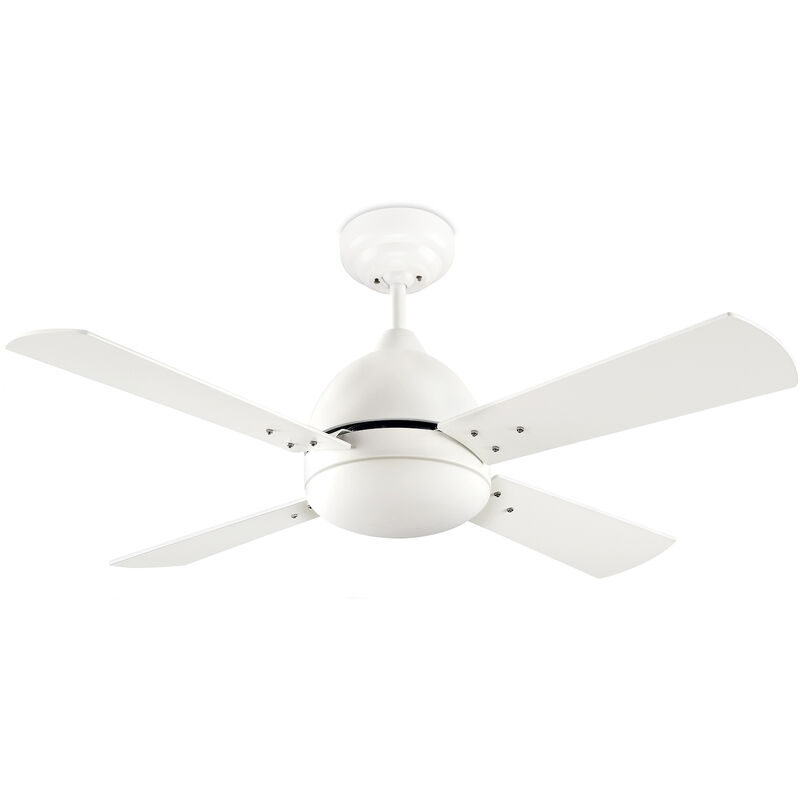 Lámpara Ventilador de Techo LEDS C4 Phuket Blanco 132cm