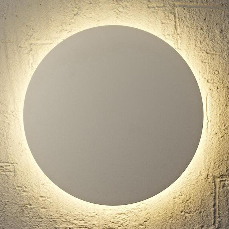 Mantra Iluminación. Modelo bora aplique circular de 38 cm fabricado en aluminio y acabado color blanco mate. fuente luz led 30w 3000k 2040lm incl.. pared c0125