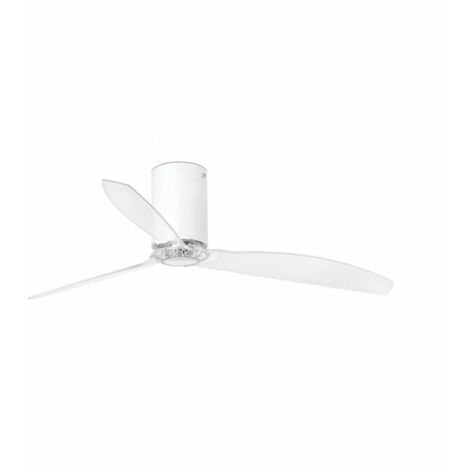 MINI TUBE FAN M Ventilador blanco mate/transparente