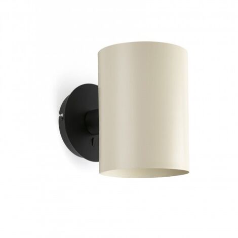 Faro GUADALUPE Lámpara de pared Up Down negra y beige (1/5)