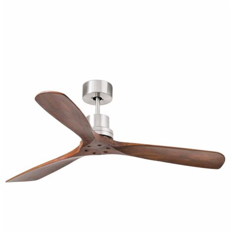 LANTAU DC Ventilador de techo sin luz nogal oscuro Ø 132 cm 33370DC (1/5)